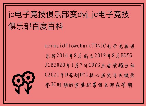 jc电子竞技俱乐部变dyj_jc电子竞技俱乐部百度百科
